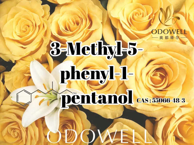 ODOWELL suosittelee 3-metyyli-5-fenyyli-1-pentanolia tuoreisiin kukkaisiin ja ruusunmaisiin tuoksuihin