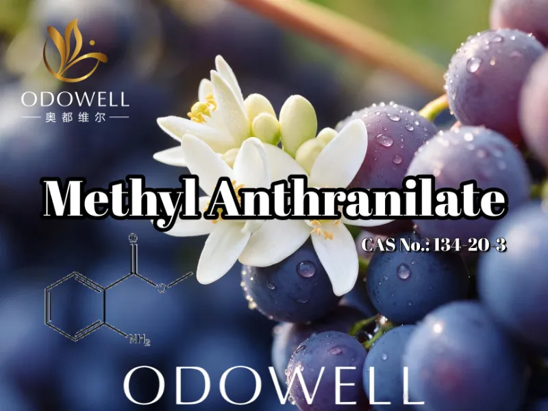 ​ODOWELL suosittelee metyyliantranilaattia viinirypäle-, appelsiininkukka- ja neroli-sovelluksiin